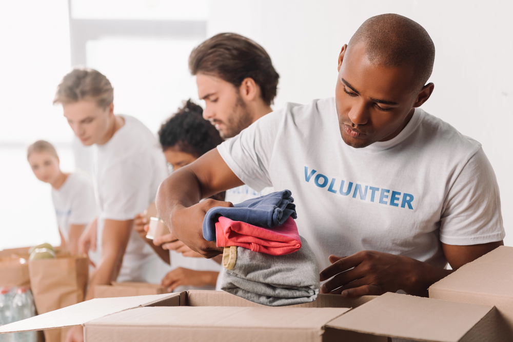People doing charitable work